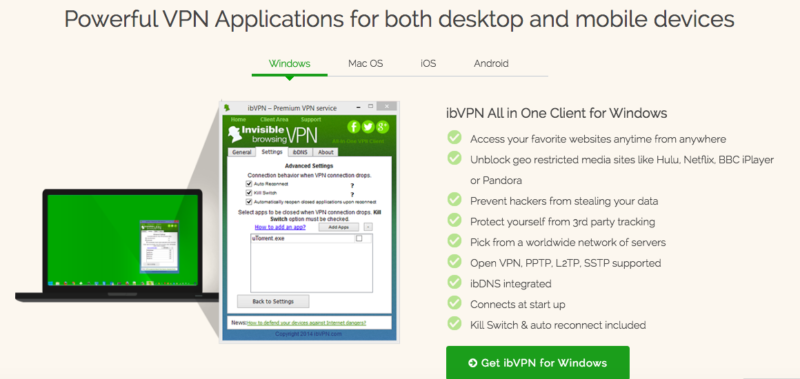 ibvpn review and features