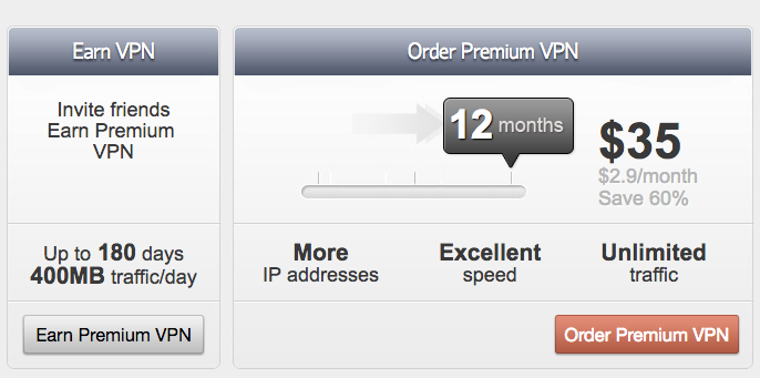 Kepard VPN pricing