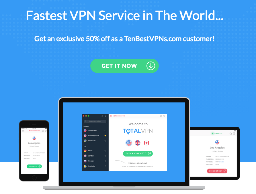 Total VPN 50% discount