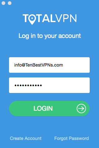 TotalVPN Login