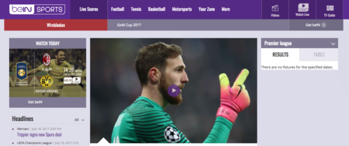 Watch beIN Sports live stream from anywhere