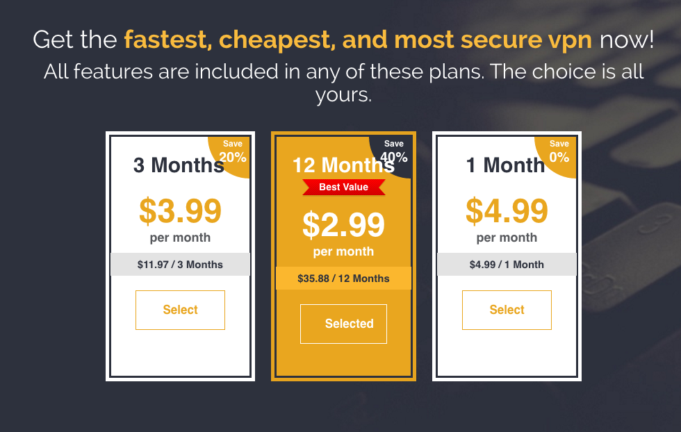 FrootVPN Pricing