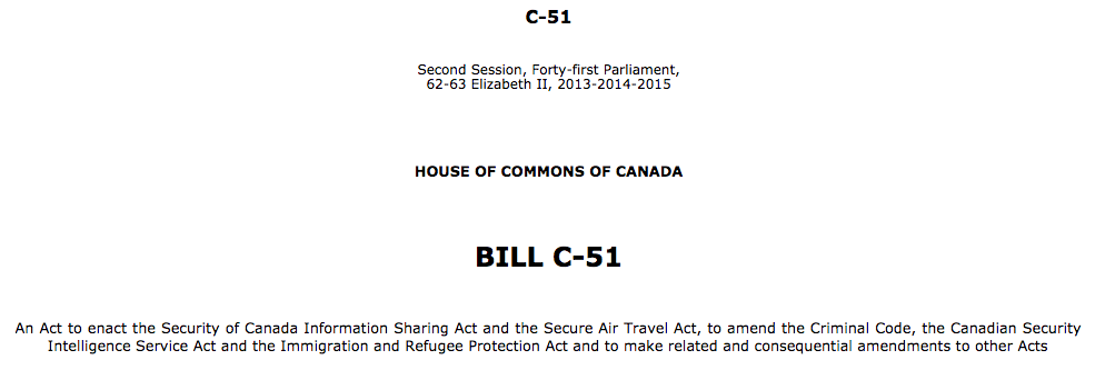 Bill C-51