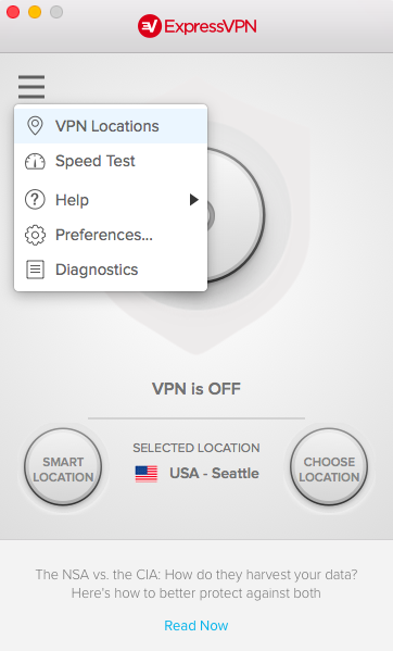 Set up VPN service on ExpressVPN