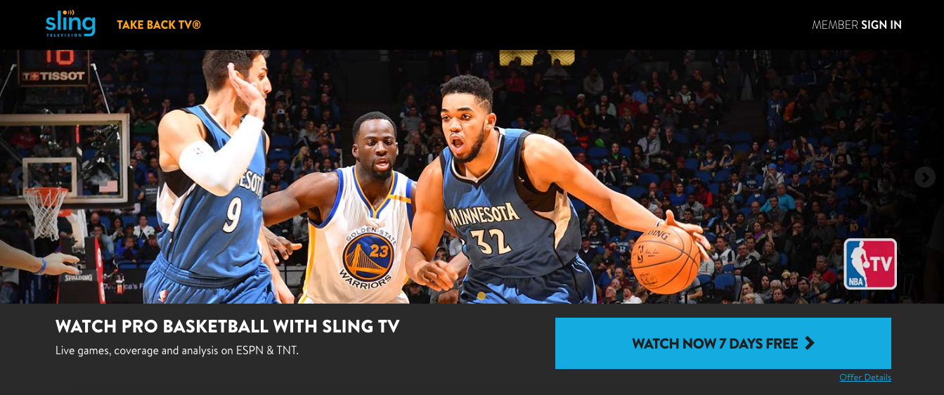 Watch NBA Playoffs Online With Sling TV 