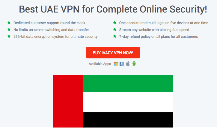 Get UAE IP Address with Ivacy VPN